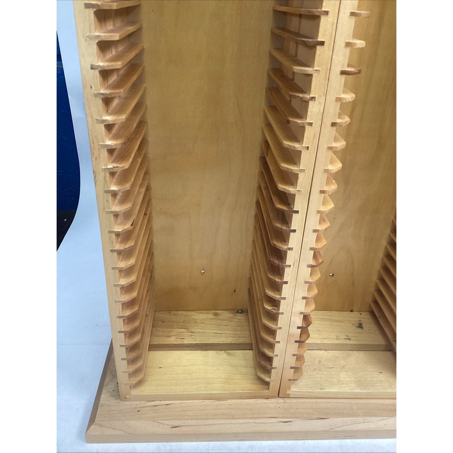 Vintage Large Wooden CD Holder - Holds 70 CD’s