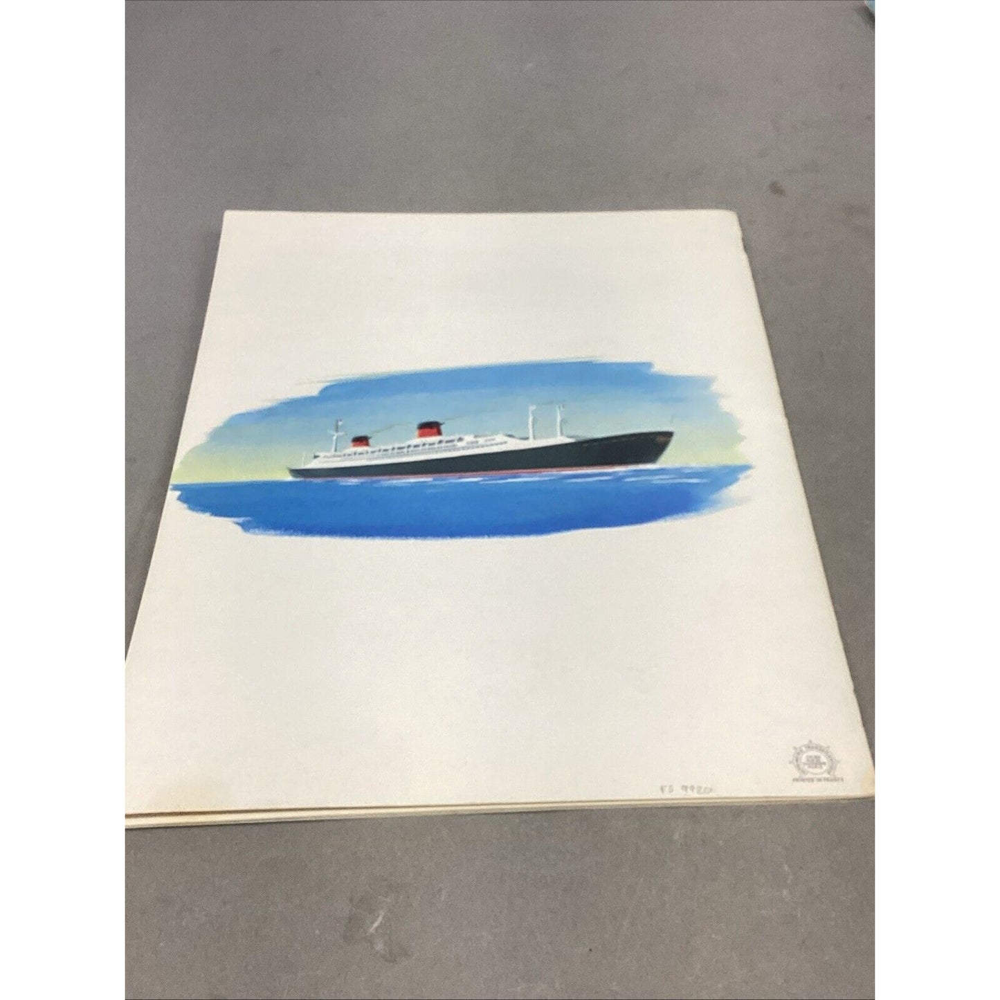 Set Of 2 1960 SS FRANCE La Compagnie Generale Transatlantique Children’s Books