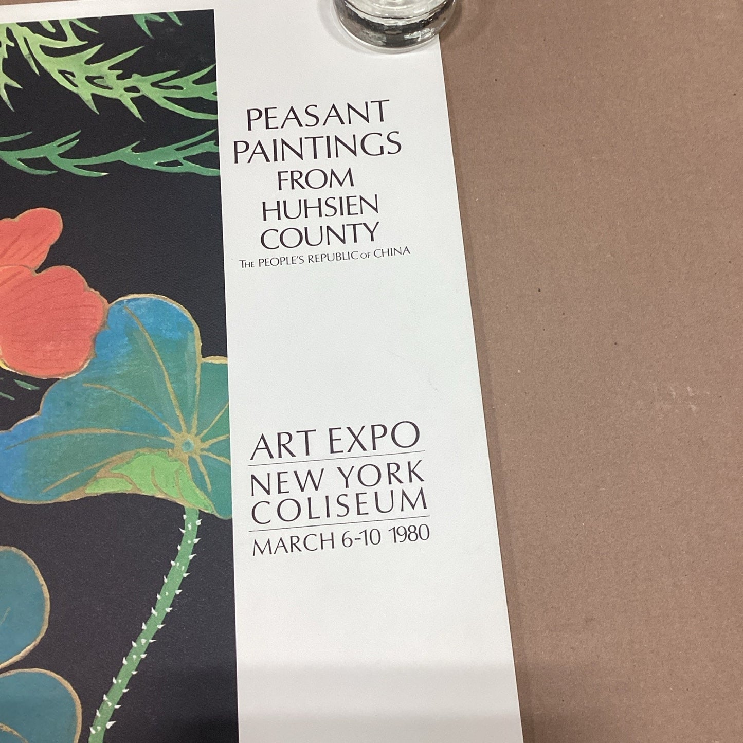 Peasant Paintings From Huhsien County Art Expo NYC 1980 Poster - 34.5x21.75”