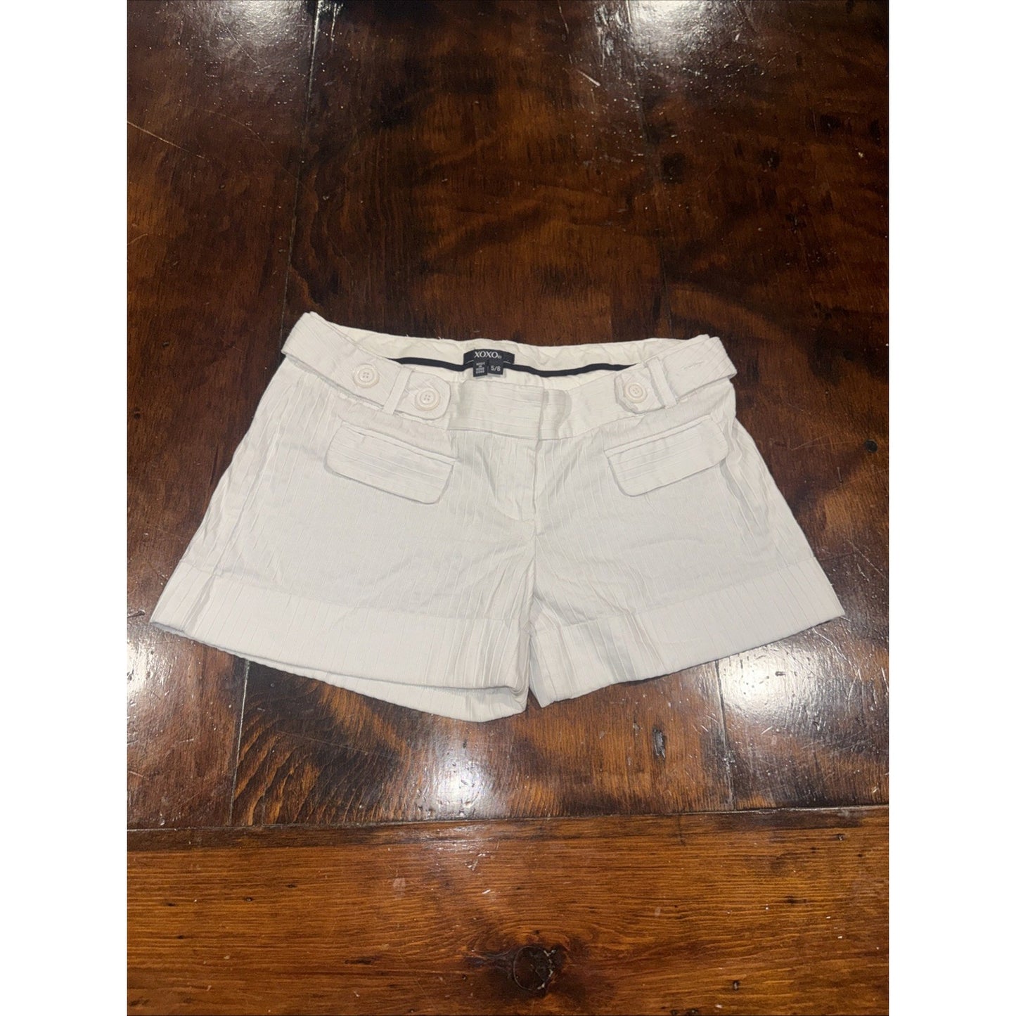 White Ribbed Shorts XOXO size 5/6