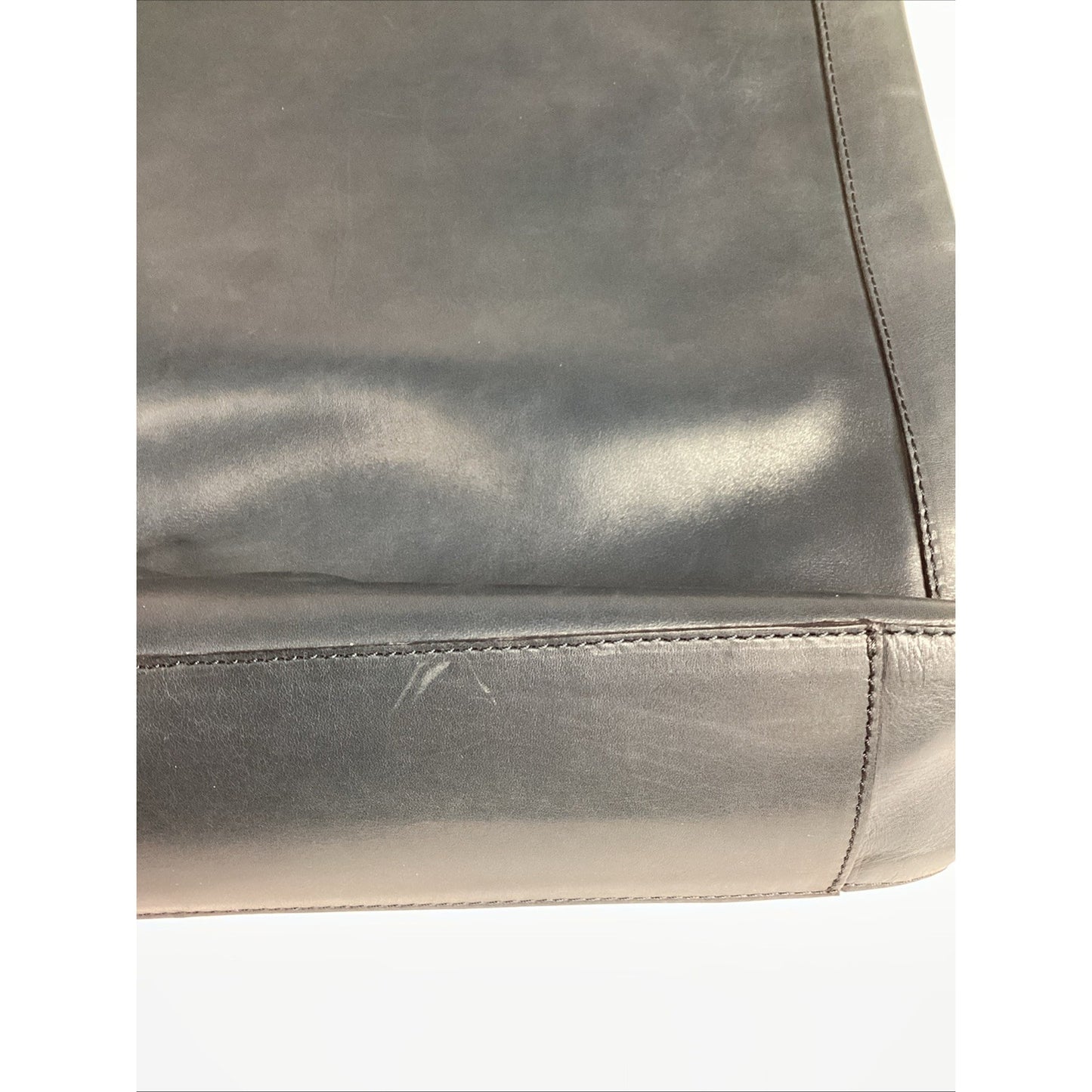 Marni Navy Blue Leather Tote Shoulder Messenger Bag W/ Shoulder Strap/2 Pockets