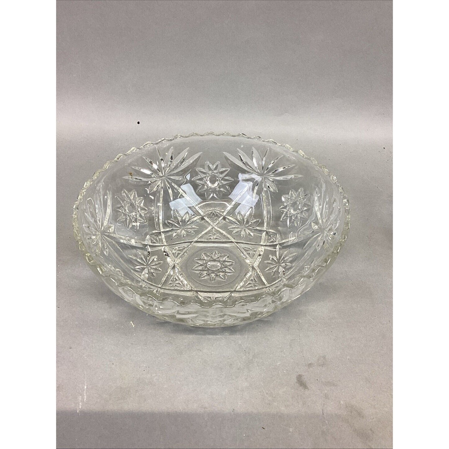 Set Of 3 Vintage Anchor Hocking Glass Star Of David Bowls