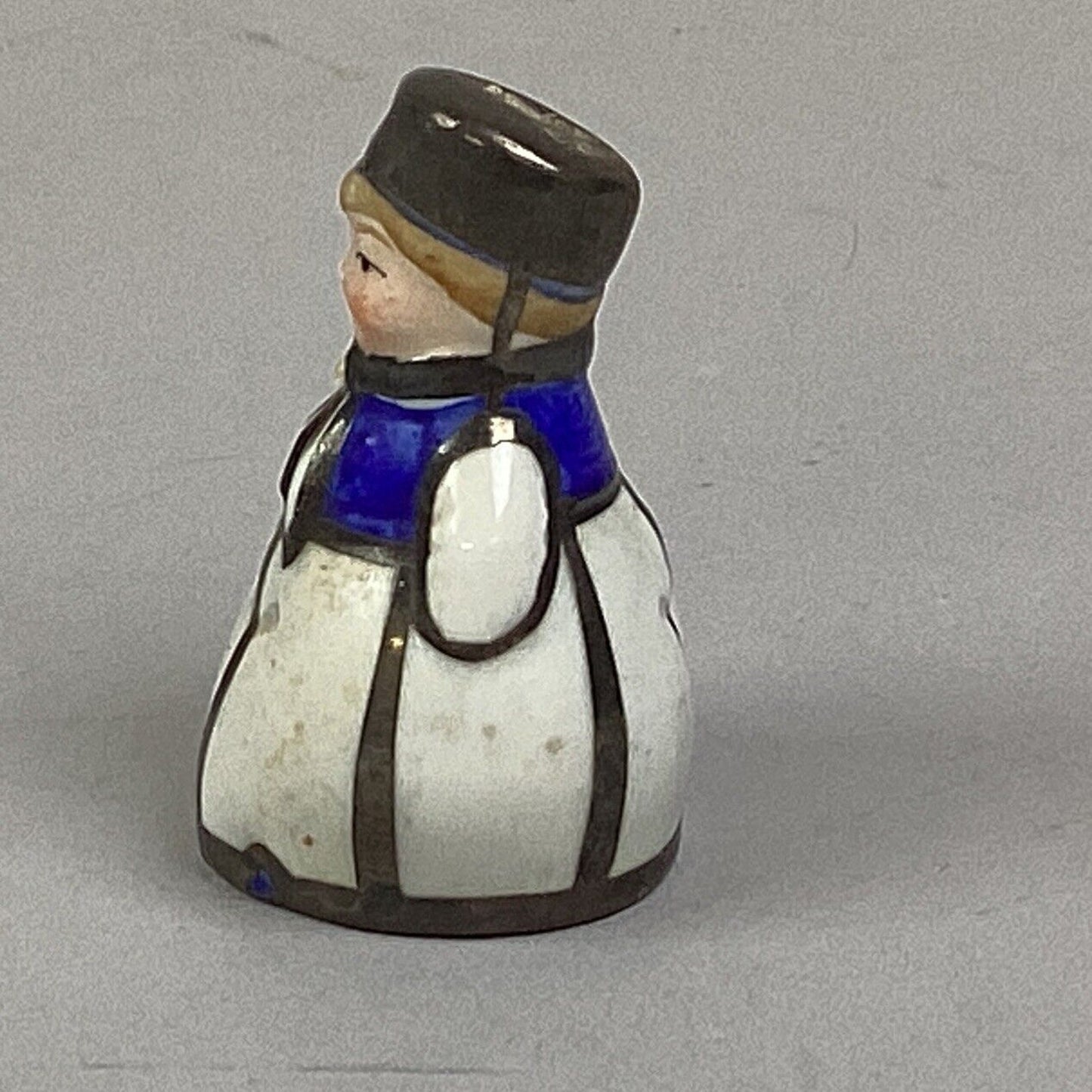 Vintage Friedrich Deusch Pure Silver Overlay Dutch Girl Boy Salt & Pepper Shaker