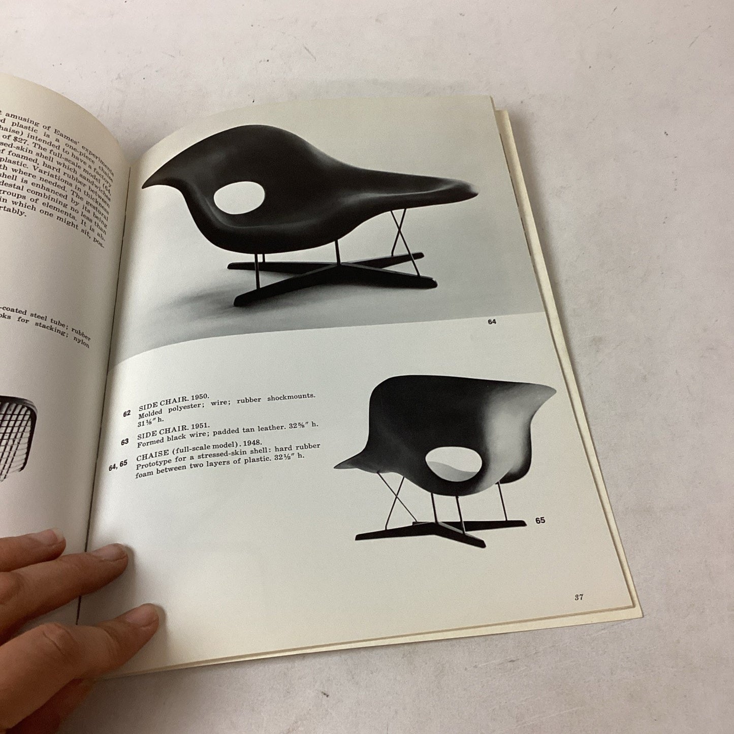 Vintage Charles Eames Furniture From Design Collection Book 1973