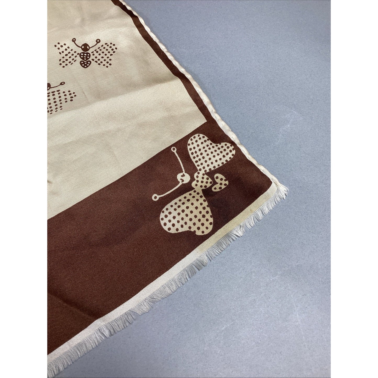 Mirsa 100% Silk Moth Scarf - 50x12” - Stained