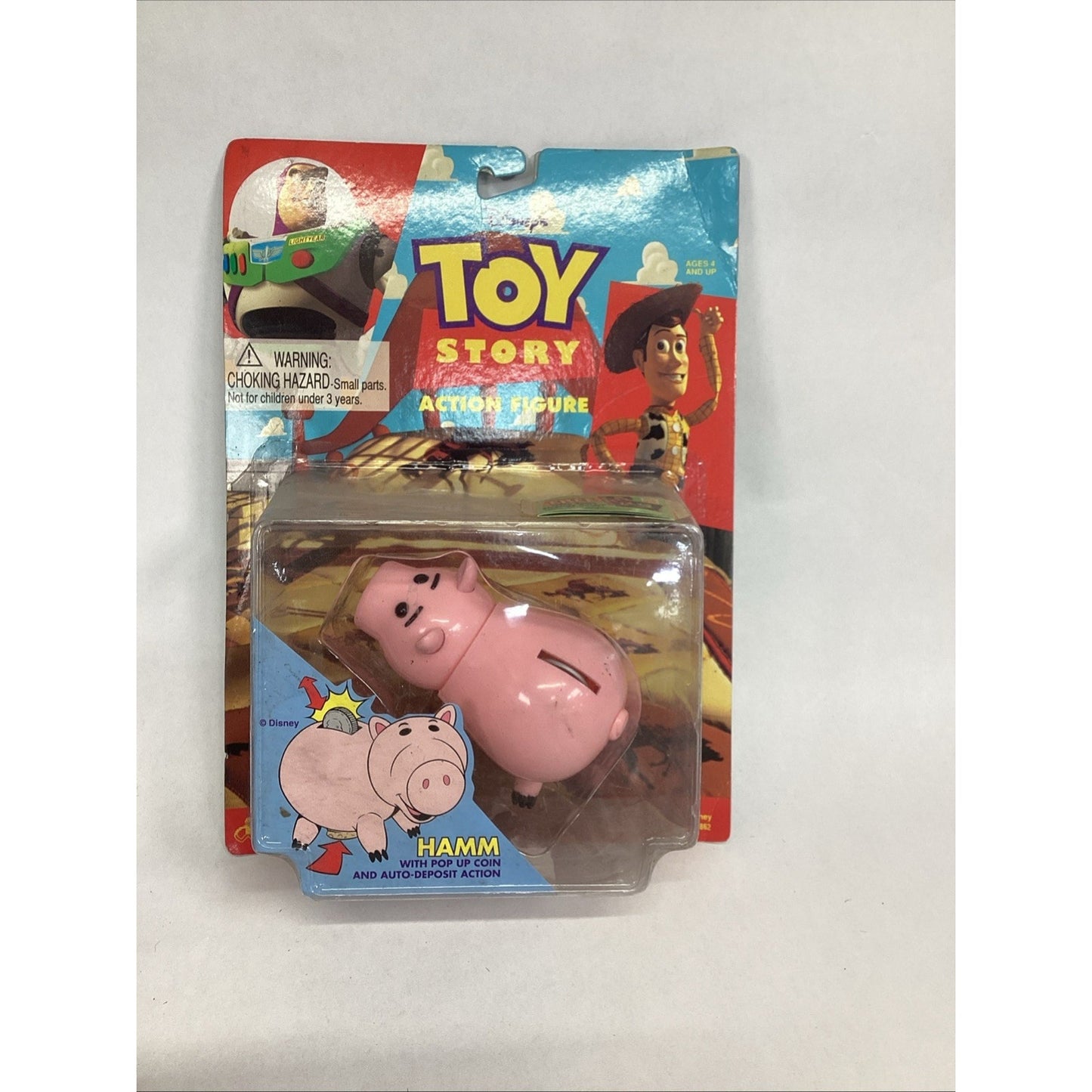 1995 Vintage Disney Pixar Toy Story Hamm Collectible Figure - New