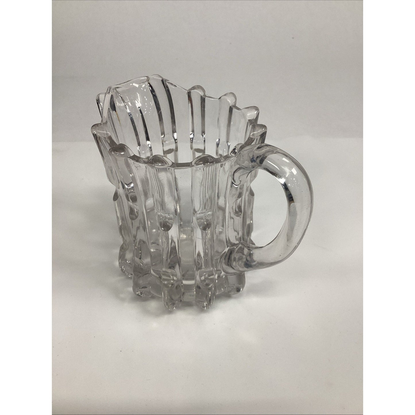1978 EAPG Imperial Glass Clr Broken Column Crystal Creamer Smithsonian Institute