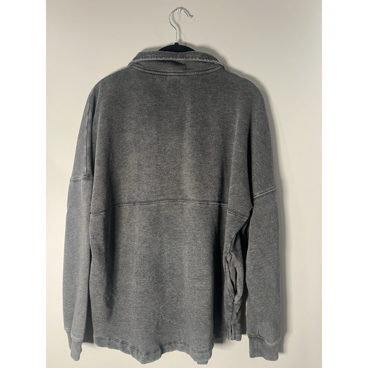 Victoria's Secret PINK Women Sweatshirt XS Grey Activewear Logo Zipper