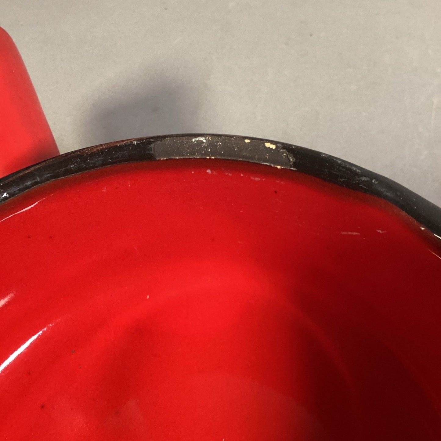 Vintage Set Of 3 Caquelon Ceramic Pot Set Red Made In France