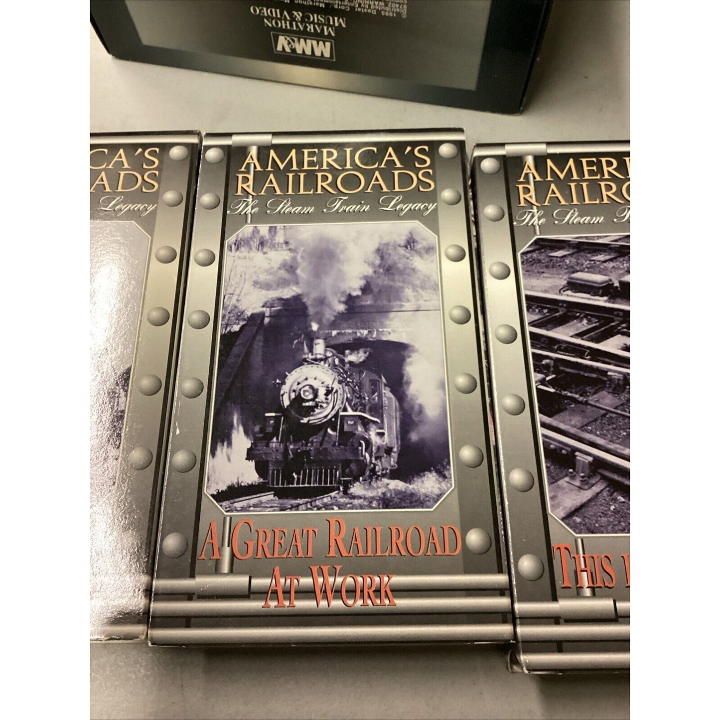 Americas Railroads The Steam Train Legacy Box Set - 7 VHS Tape Set