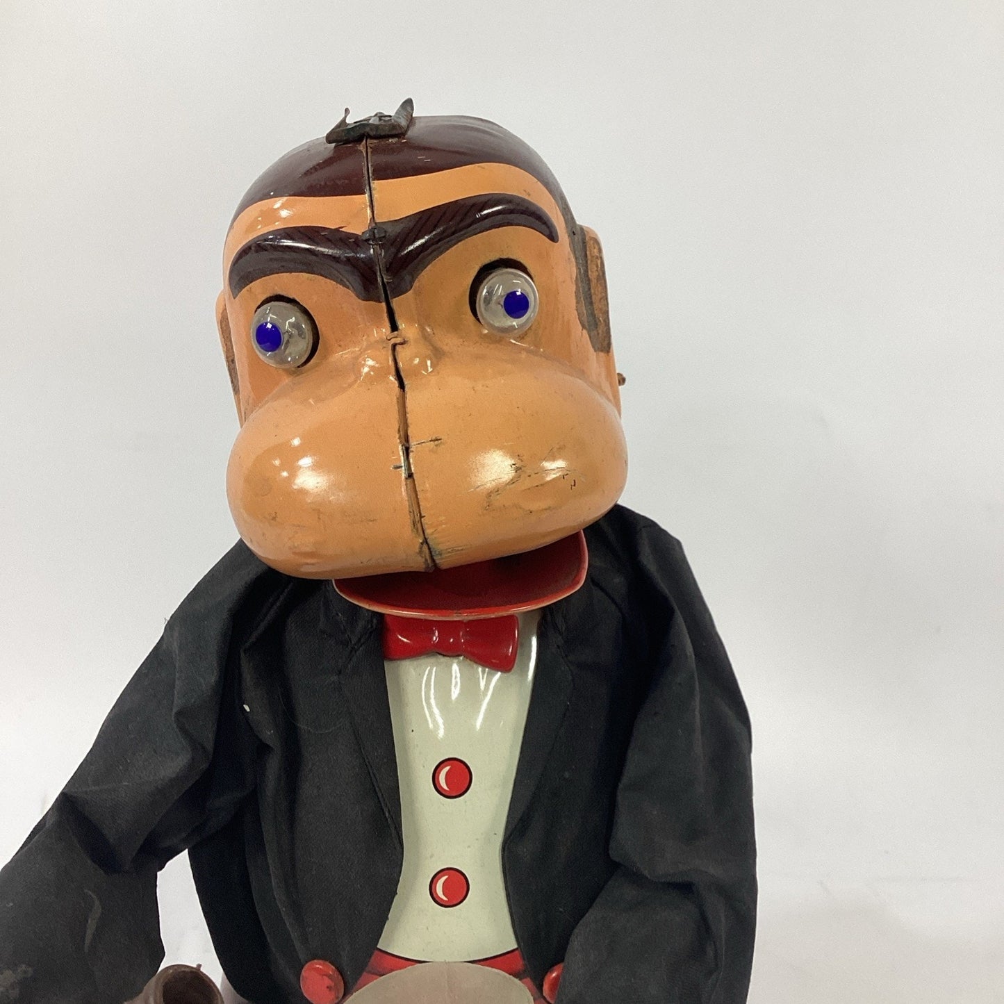 Vintage Linemar Jocko The Drinking Monkey in Tuxedo Toy - Parts/Repair/Display