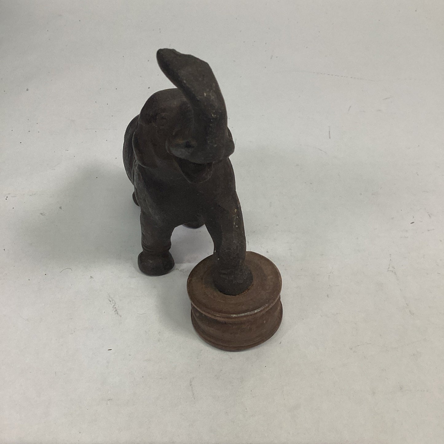 Vintage Cast Iron Elephant Figurine