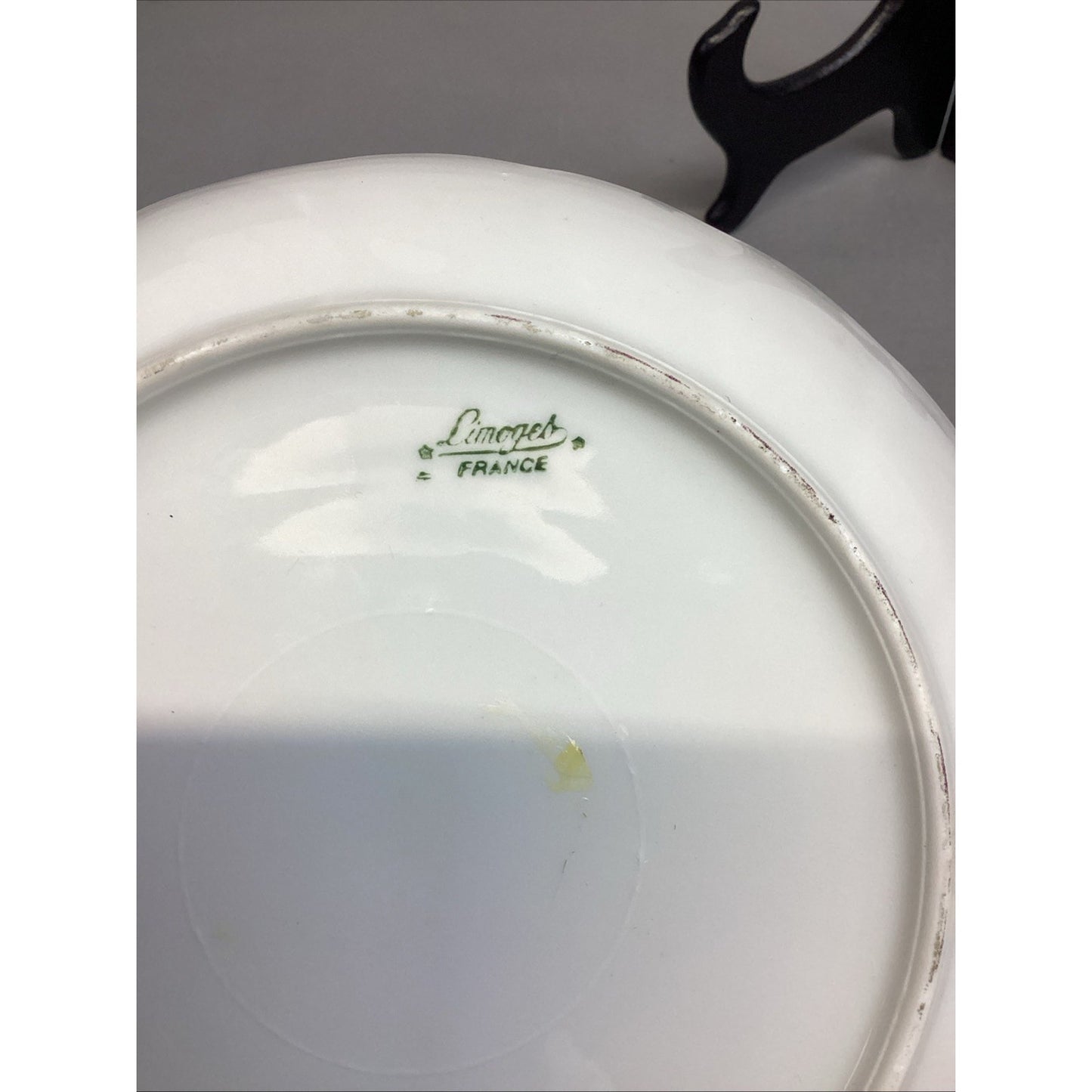 Limoges Floral White Dessert Dish - Made In France