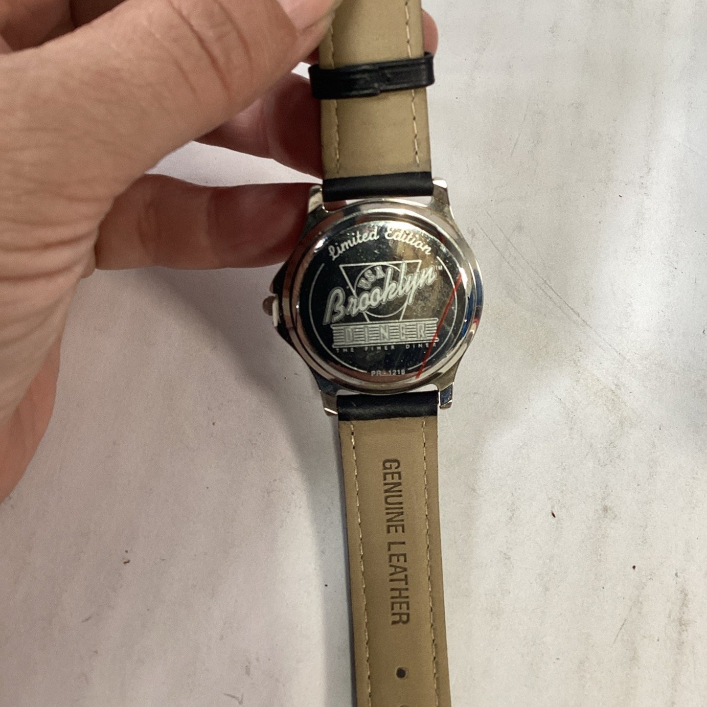 Vintage NOS Brooklyn Diner Watch With Leather Band & Case