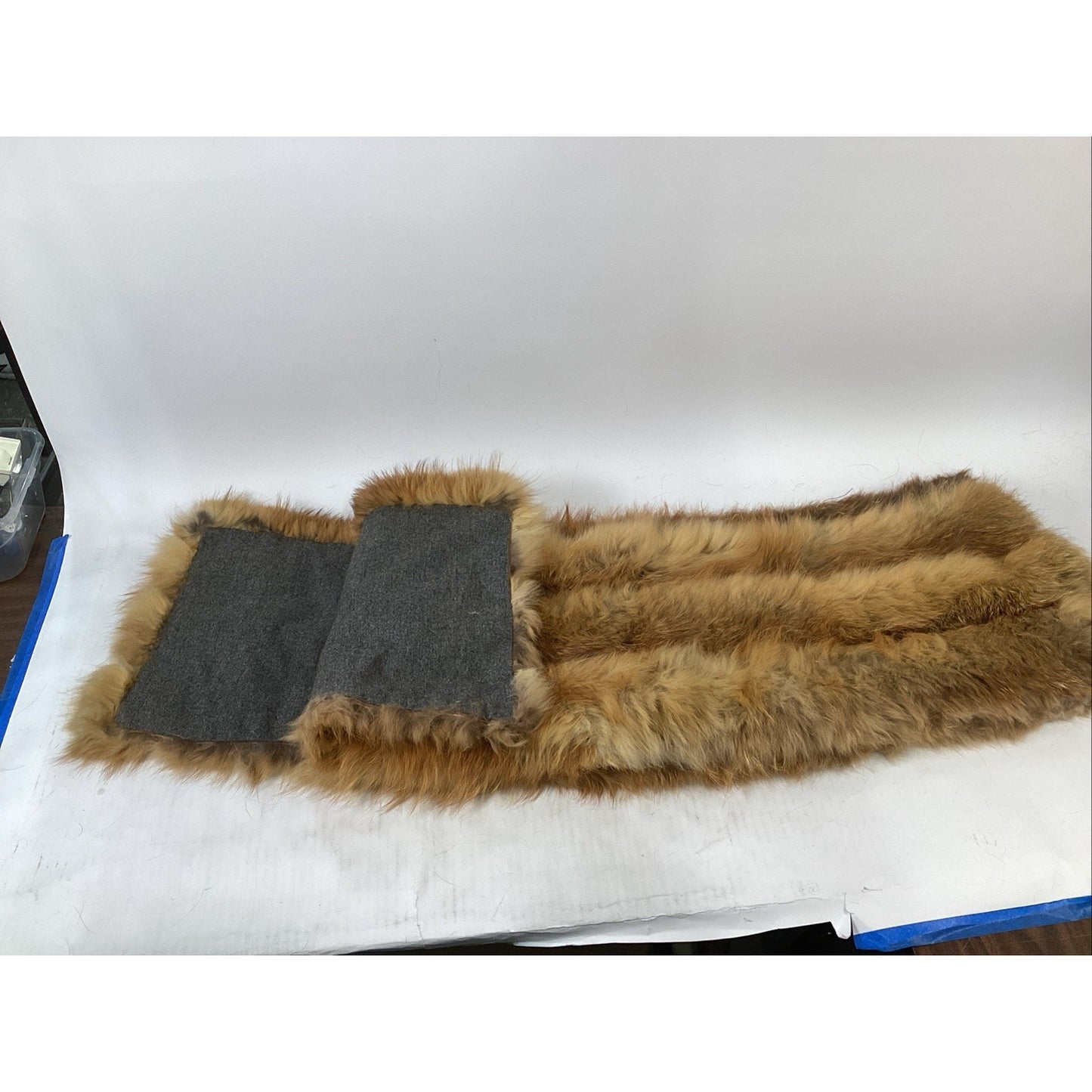 Fox Fur Women’s Shawl Neck Scarf - 80”Lx13.5”W