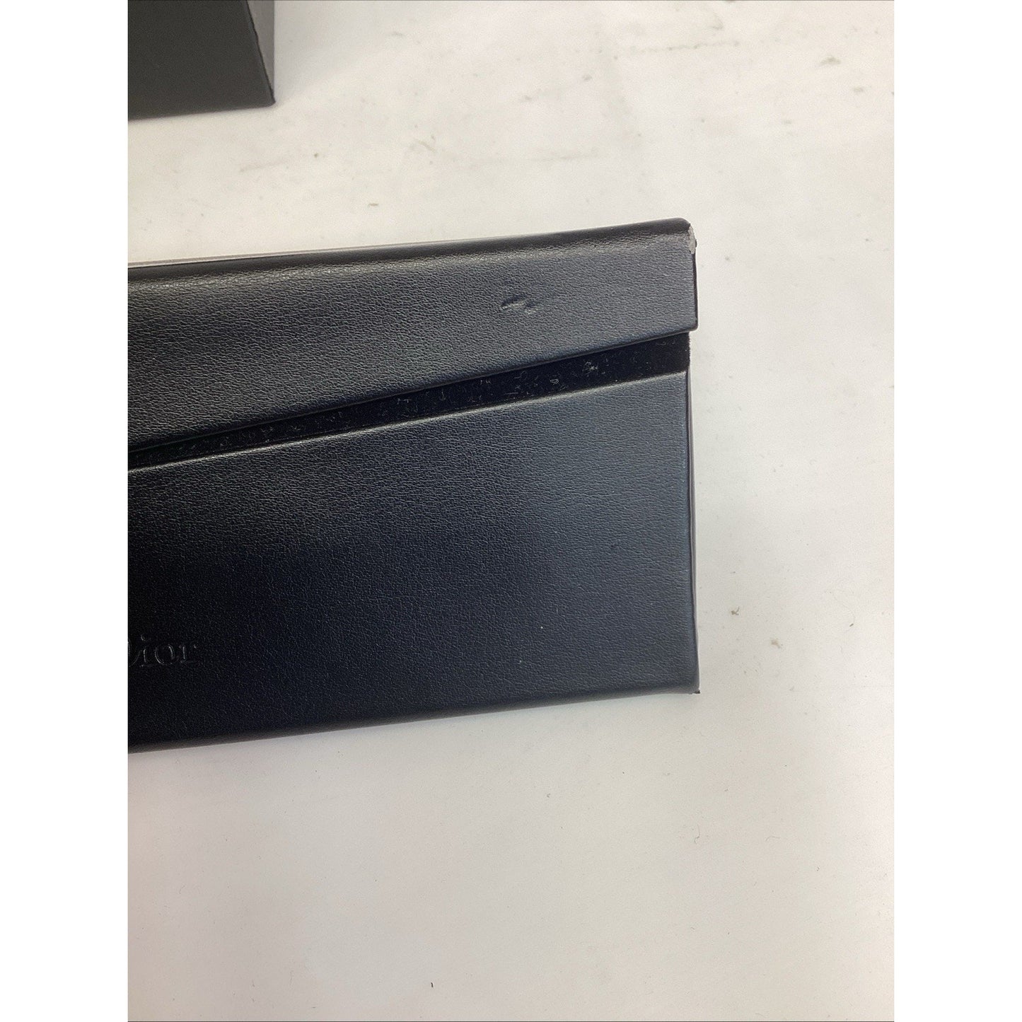 Christian Dior Black Folding Sunglasses Magnetic Eyeglasses Case With Card & Box