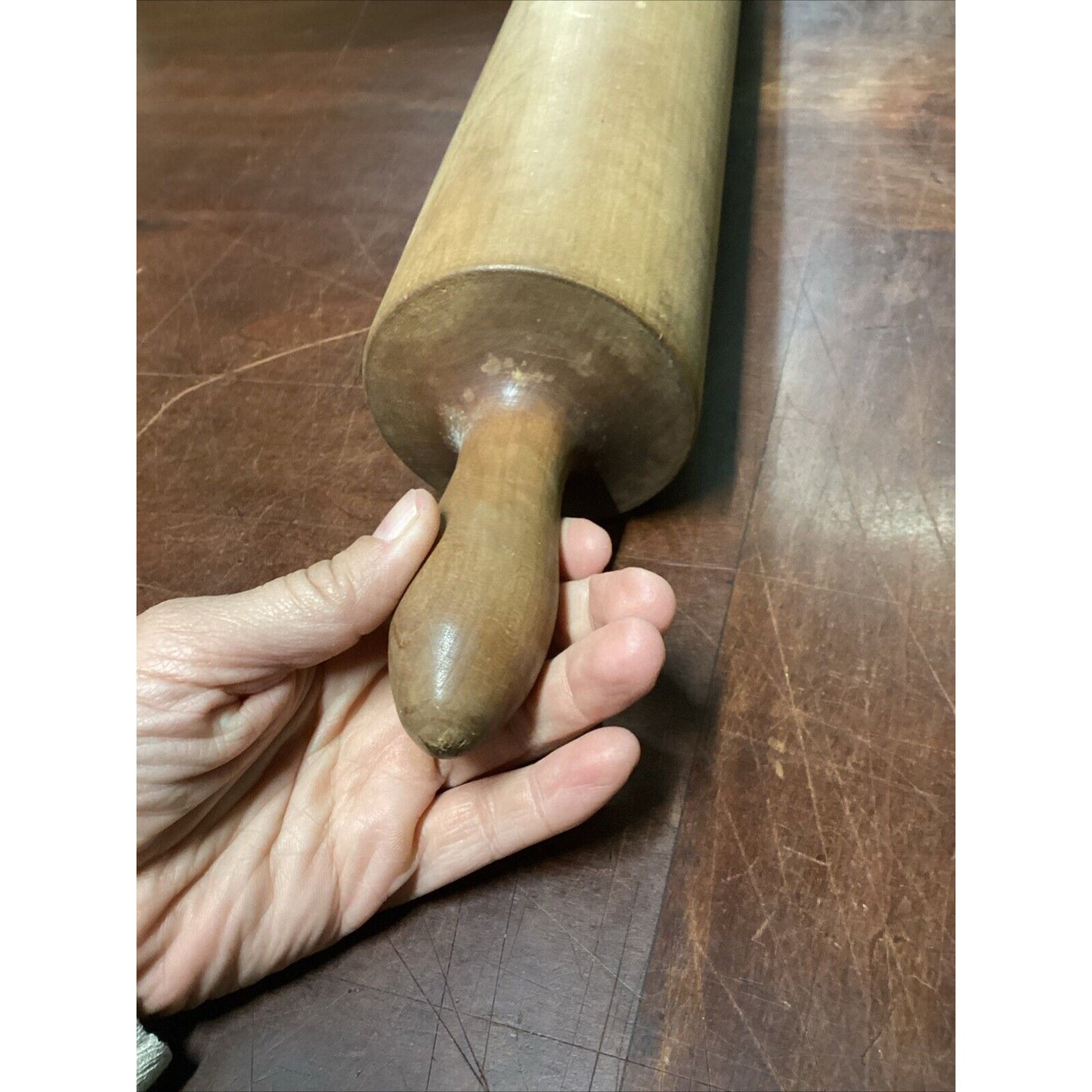 Set Of 2 Vintage Bakers Rolling Pins - Medium & Large