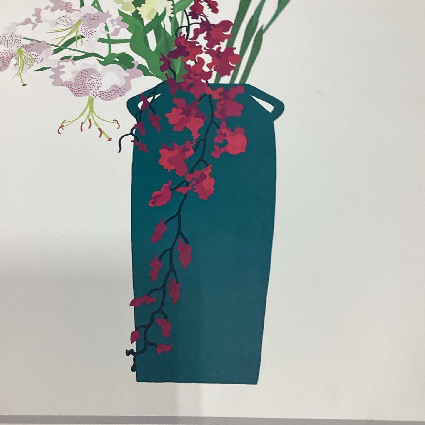 Galerie El Baz Lander - Floral Vase Poster - 39.5x27.25” Art Expo NY 1981