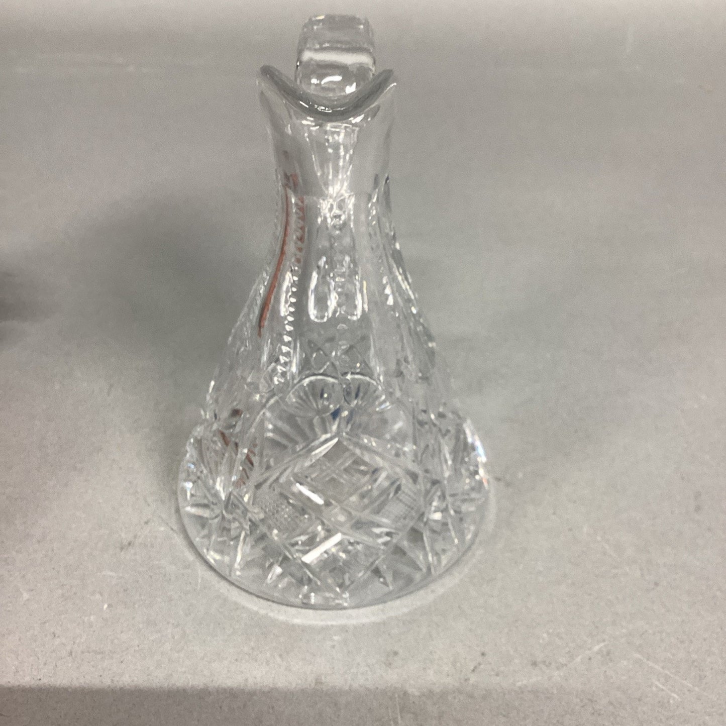 Vintage Etched Glass Cruet - 5”H