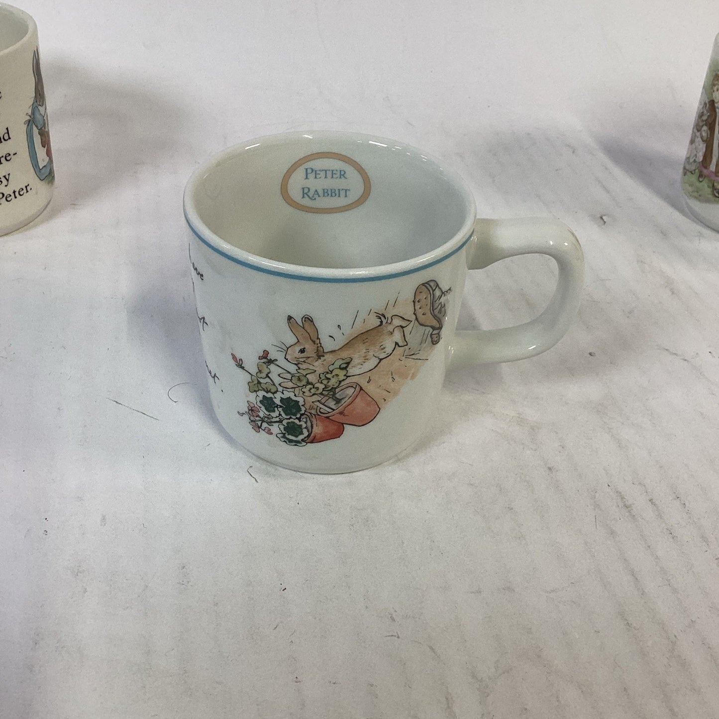 Lot of 2 Wedgwood Peter Rabbit Vintage Mugs