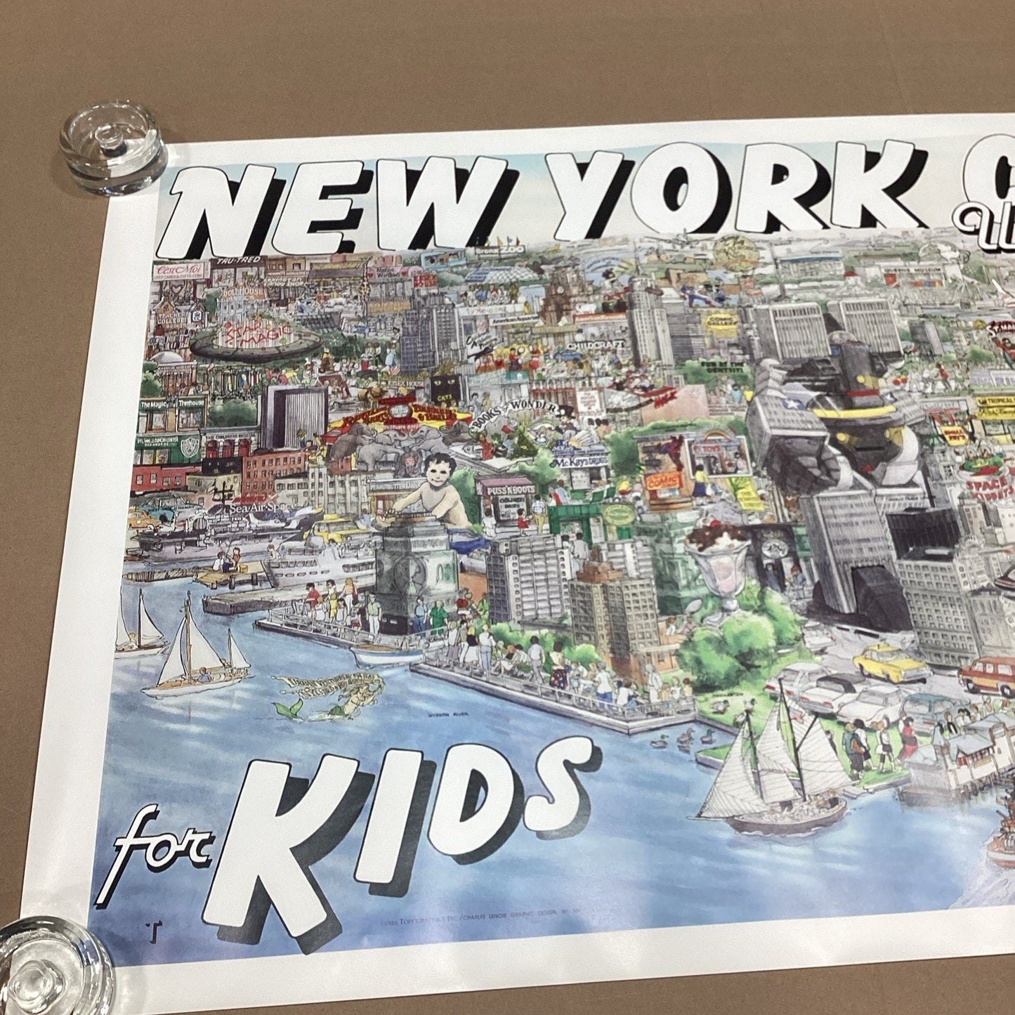 New York City Illustrated For Kids Poster - 1988 - 36x23.75”