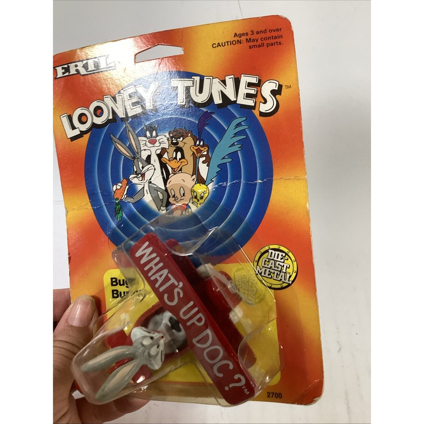 Vintage 1989 Lot of 3 NOS ERTL Looney Tunes Metal Characters/Vehicles