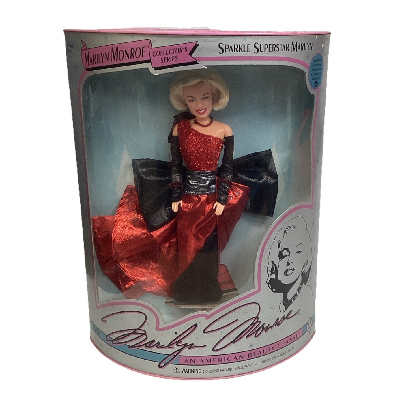 VINTAGE Marilyn Monroe Sparkle Superstar #2 Fashion Doll DSI Limited Edition NOS