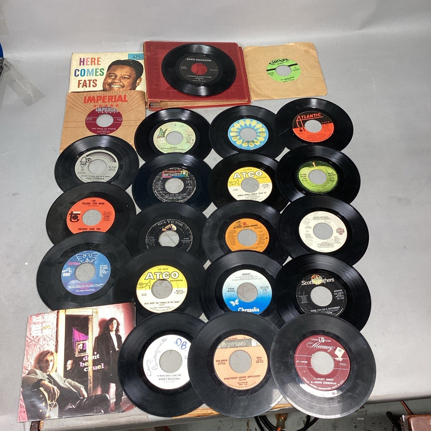 Lot Of 22 1960’s-1980’s Records - Cheap Trick, Queen, Manilow, Toni Basil + More