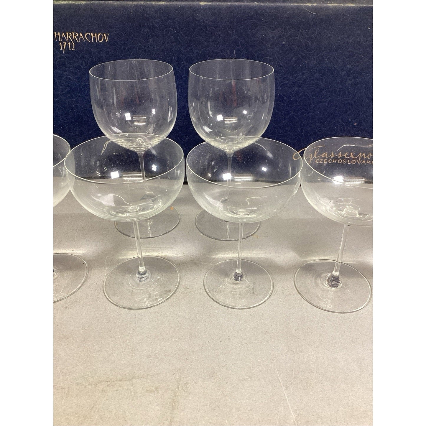 Stemware By Harrachov Champagne And Wine Glasses With Original Boxes