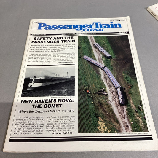 Passenger Train Journal July 1989 Vintage Railroad Magazine Rail News