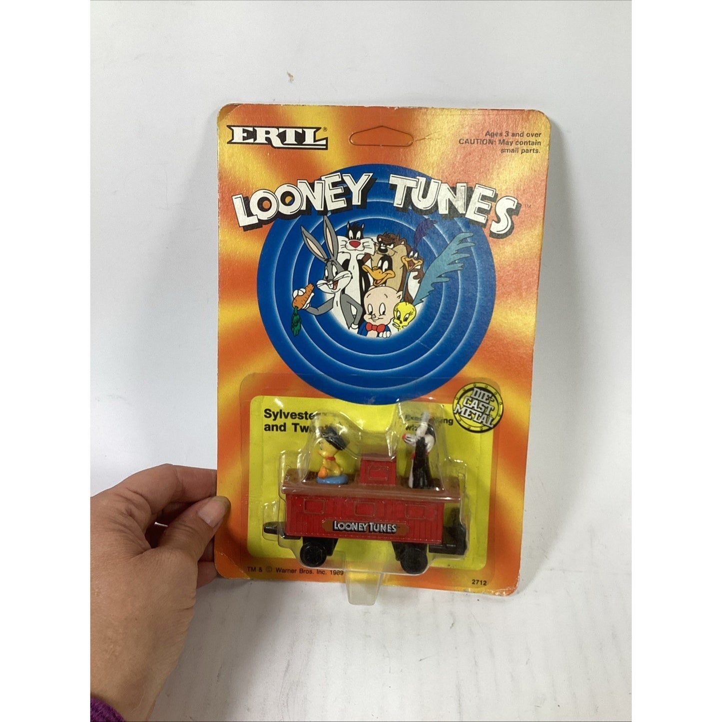 Vintage 1989 Lot of 3 NOS ERTL Looney Tunes Metal Characters/Vehicles