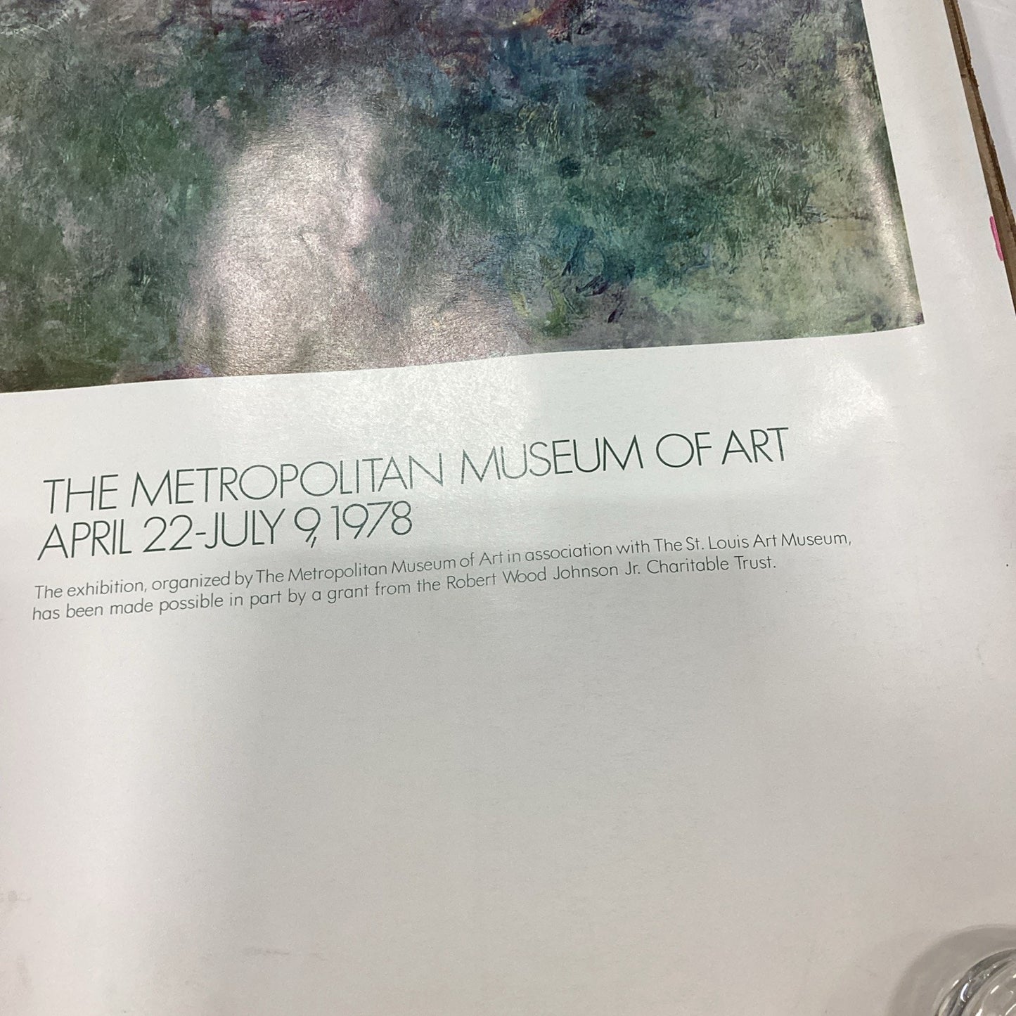 Monet's Years At Giverny 1978 Metropolitan Museum Exhibit Poster Print - 50x38”