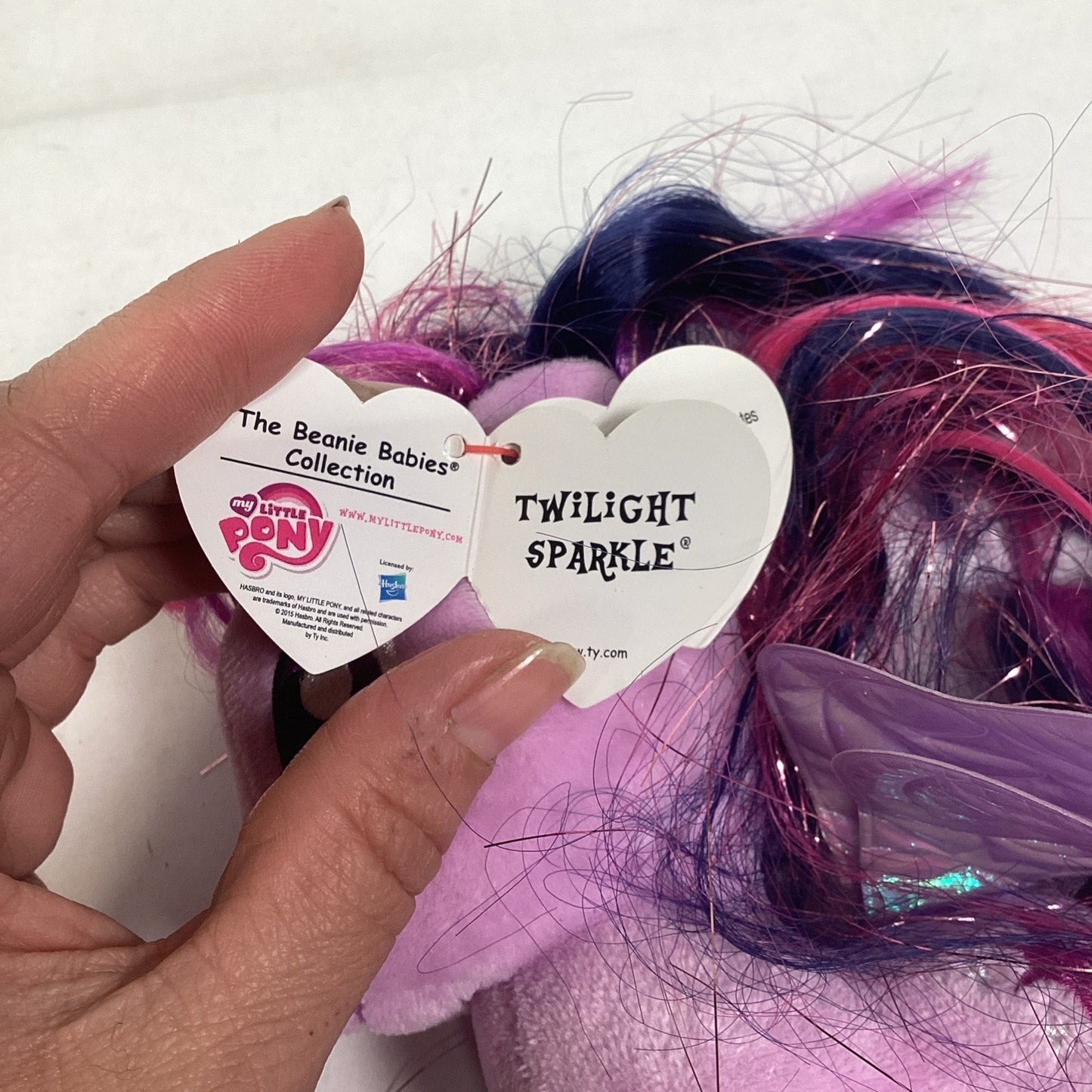 Ty My Little Pony Plush TWILIGHT SPARKLE 10" Plush Horse Toy