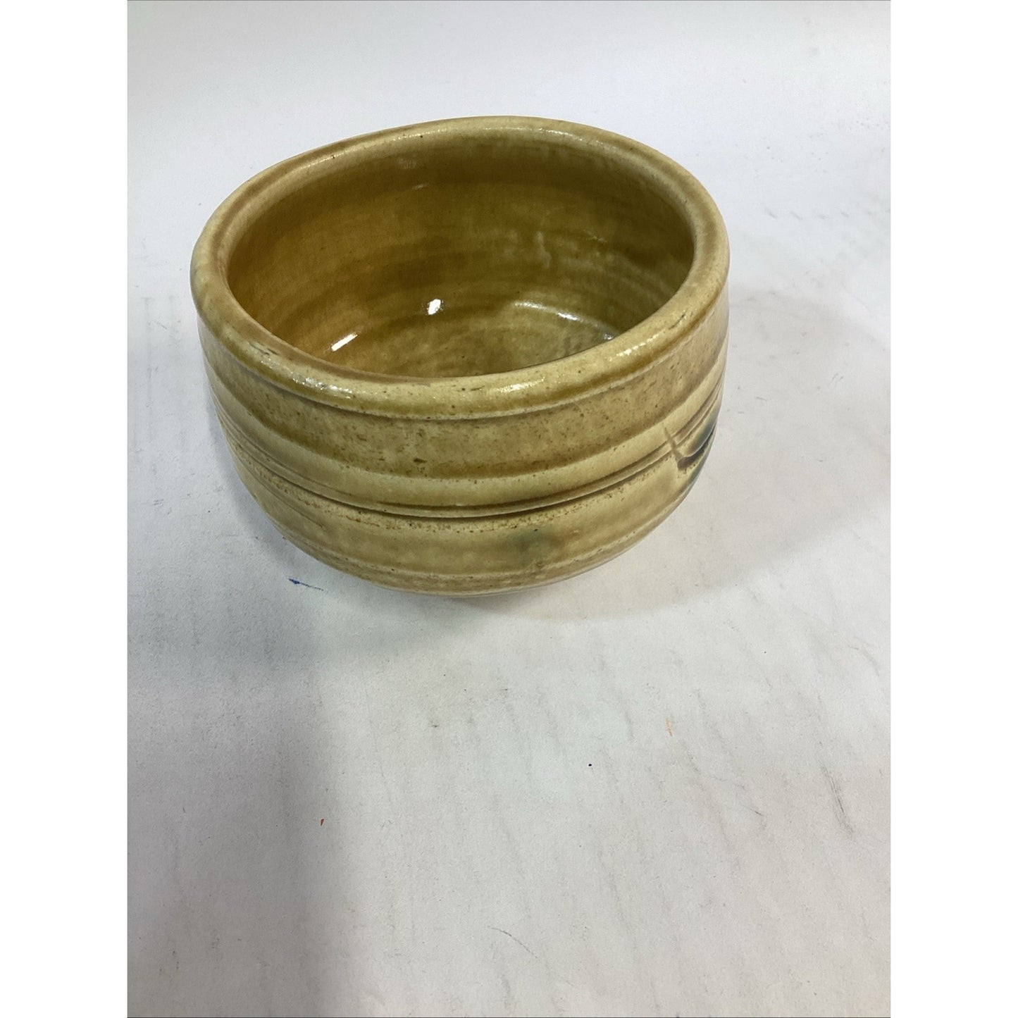Lot Of 3 Hand Painted Decorative Pottery Soup Bowls - 3 3/8”Hx4.5”D