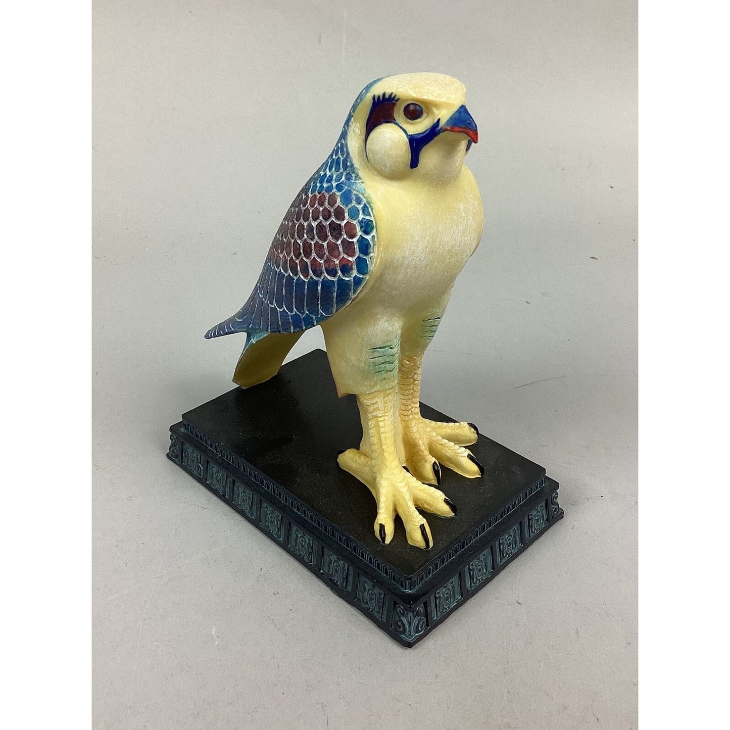 Veronese Design Falcon On Pedestal Figurine - 6.5”H