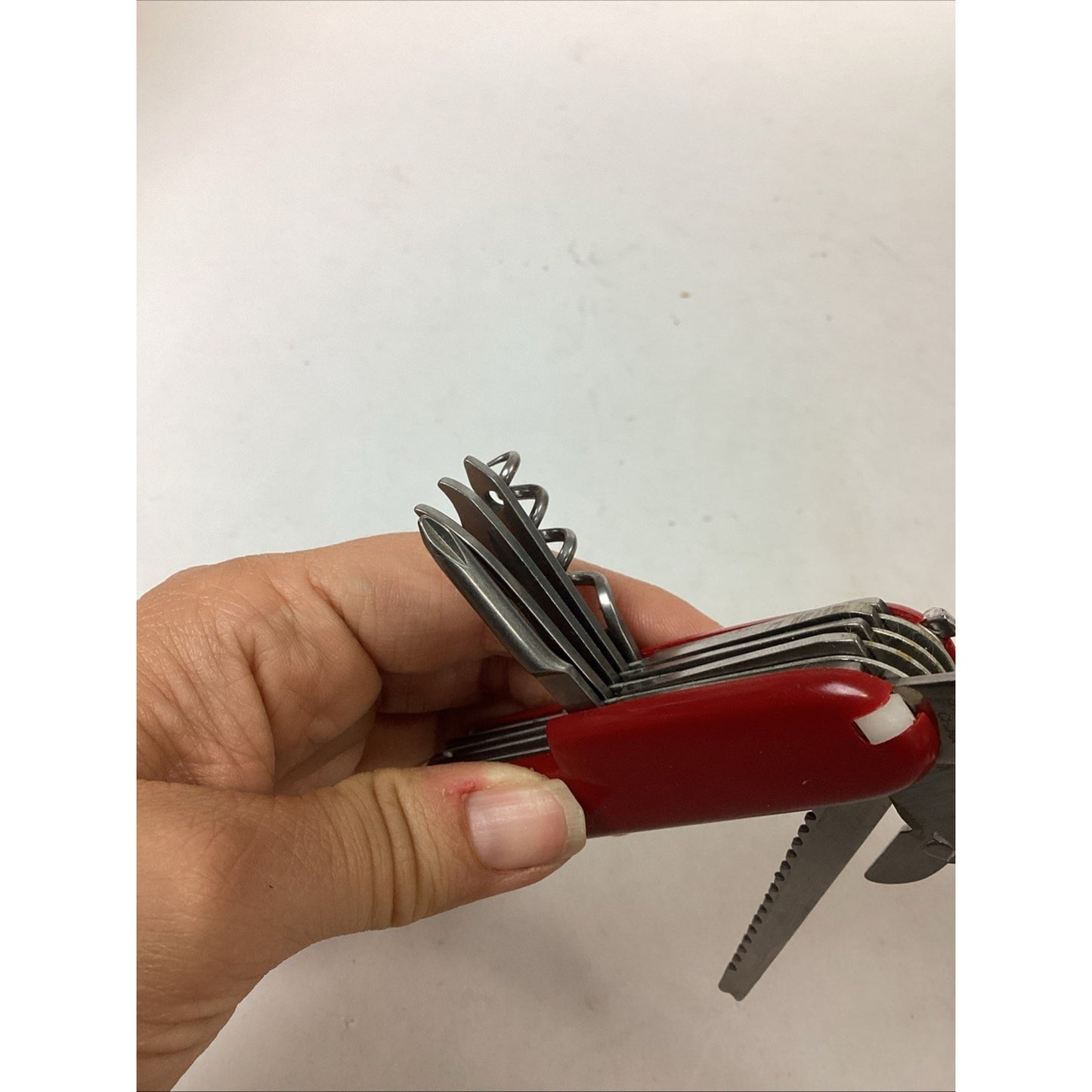 Vintage Stainless Steel Red Army Camping Multi-Tool With 11 Tools