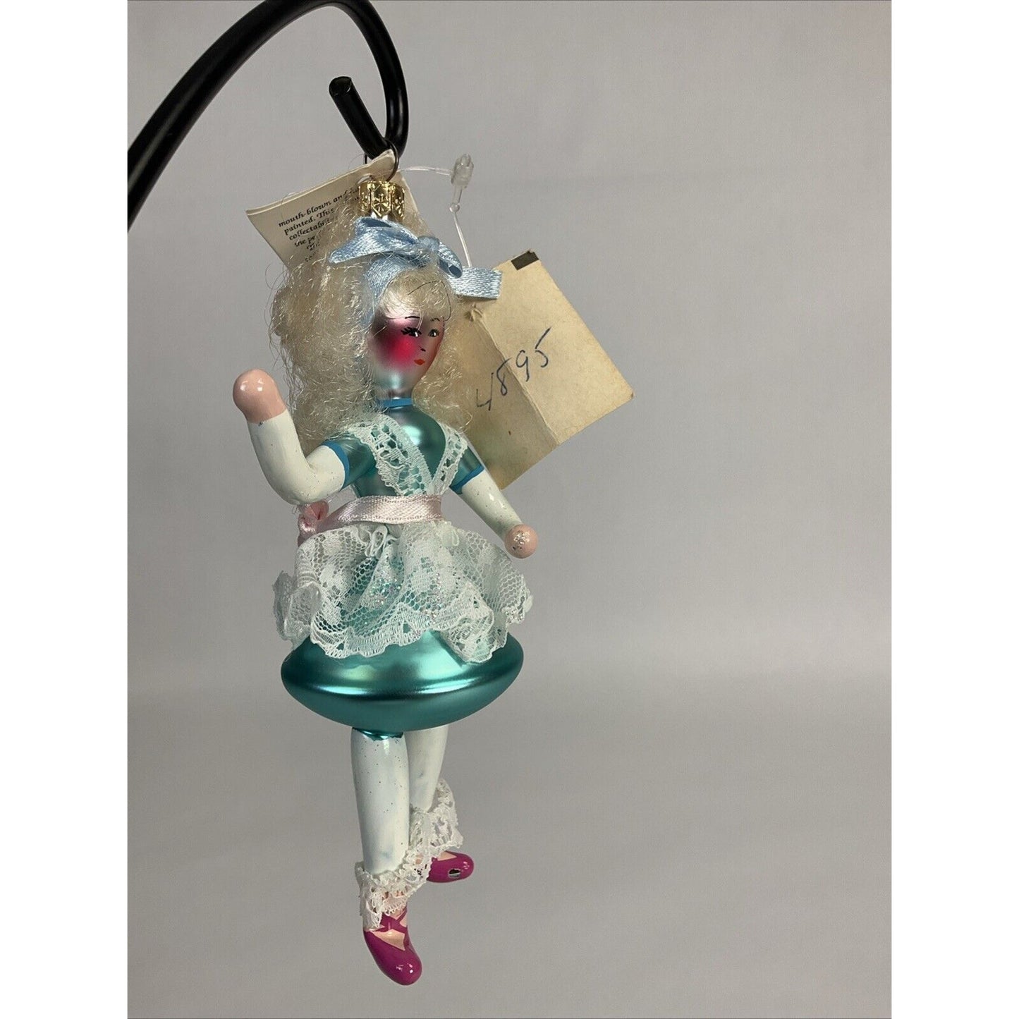 Christopher Radko “With Mary Sure To Go” Glass Christmas Ornament