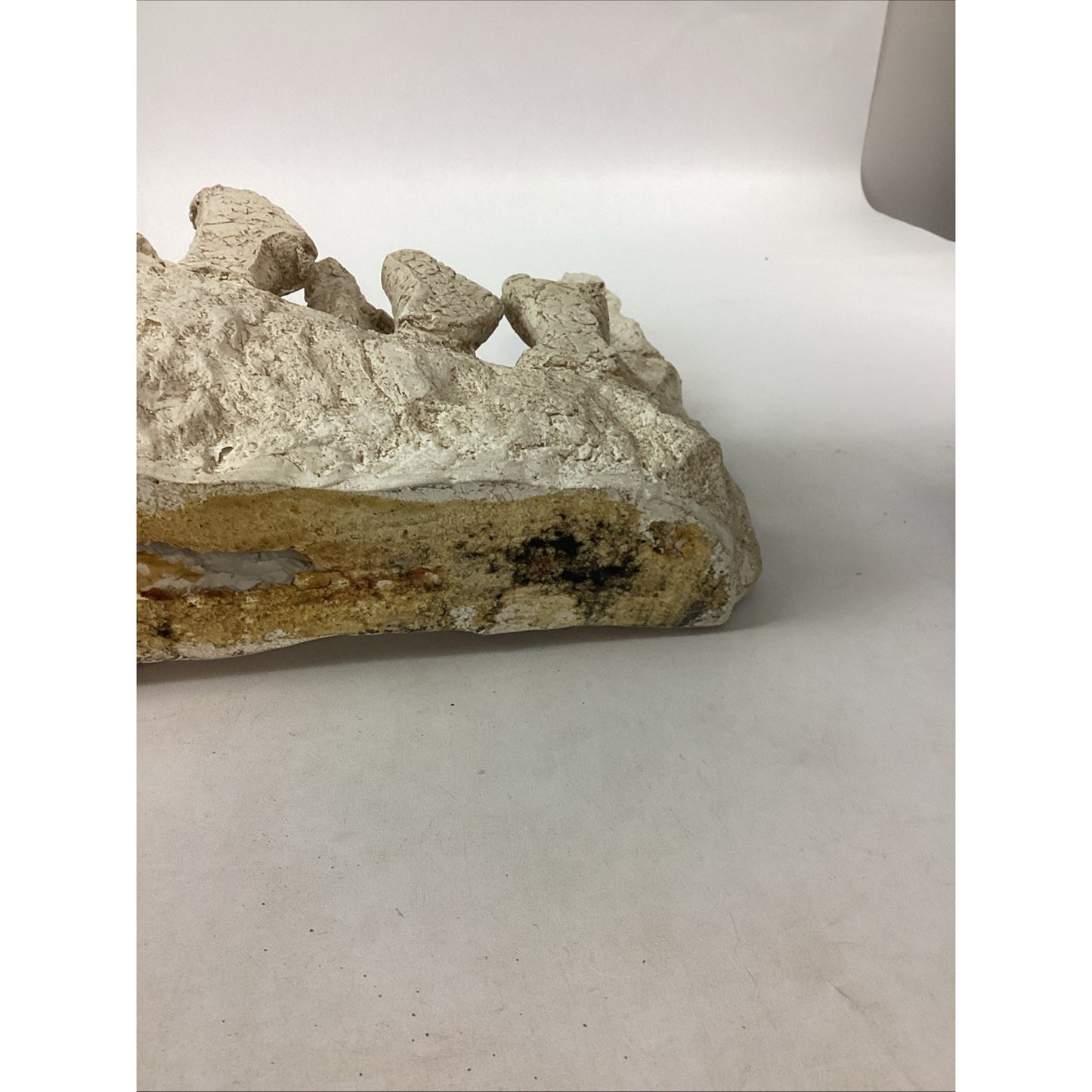 Austin Productions Vintage 1967 Menorah Judaica Large Clay Resin Statue - 21x14”