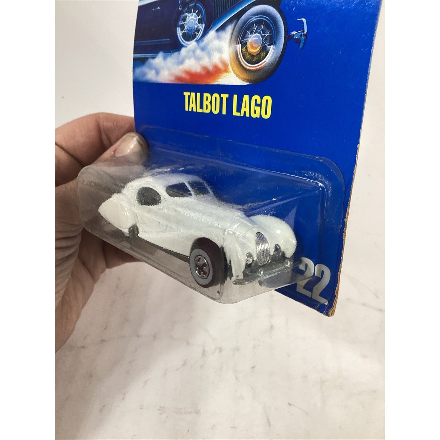 1990 Hot Wheels Talbot Lago Darracq T 150 C Coupe White - NOS