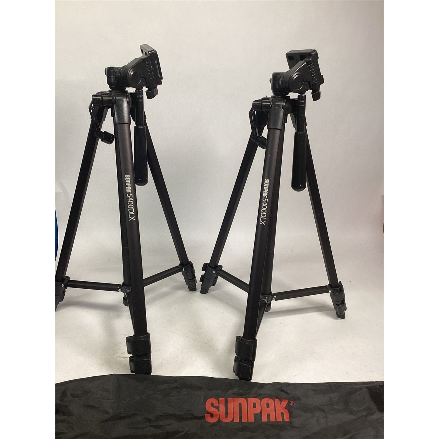 2 Sunpak 5400 DLX Digital Camera Adjustable Tripod With Built In Levels