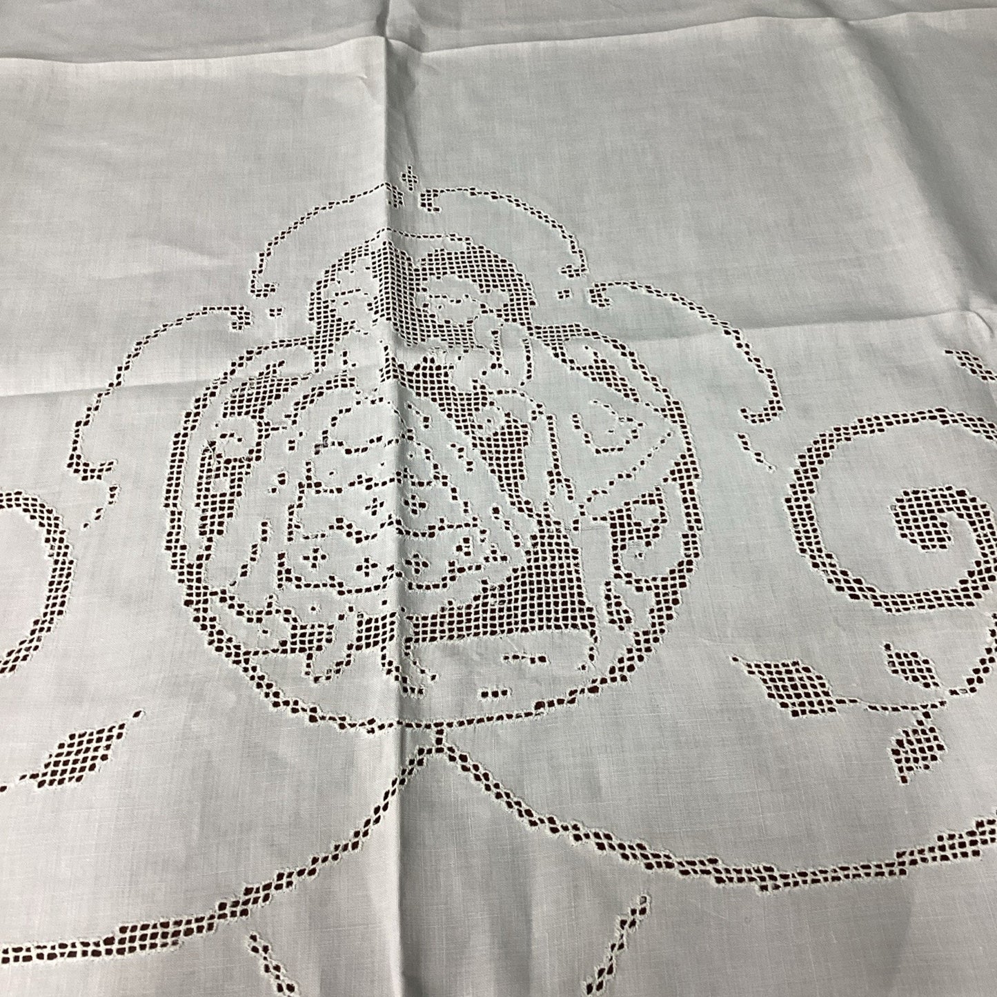 Rectangular White Table Cloth - ‘Dancing Duo’ Wedding Table Cloth - 70x70”