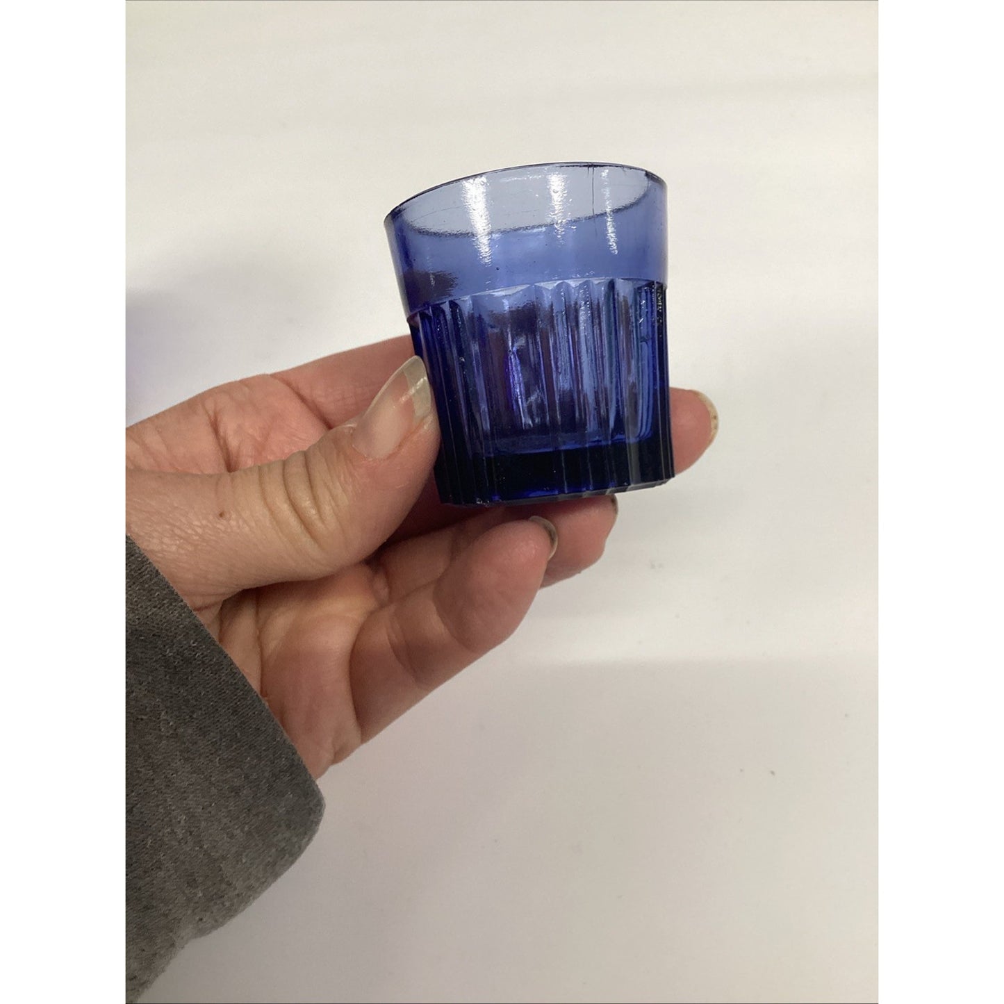 Set Of 2 Antique EAPG Cobalt & Blue Toothpick Holders