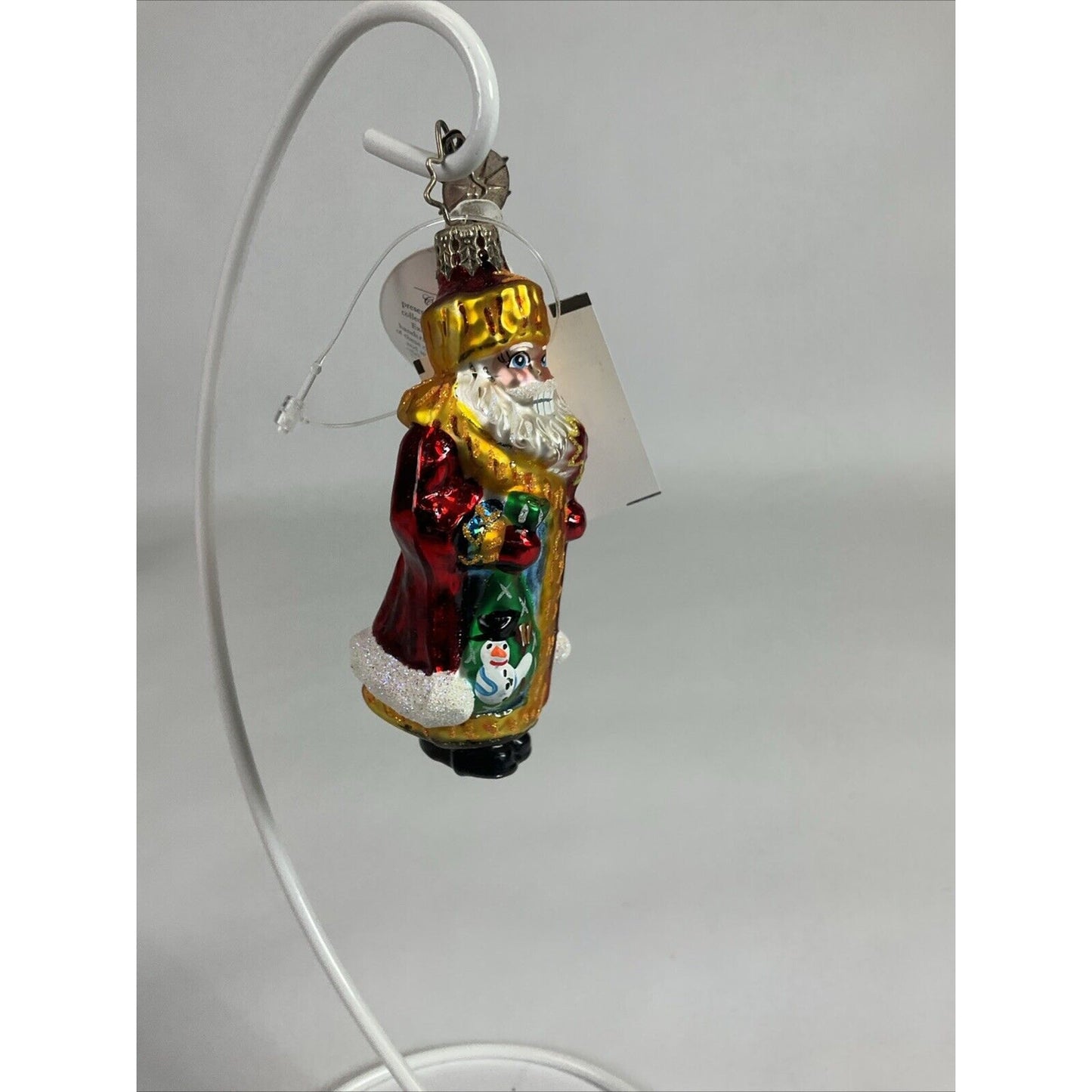 Christopher Radko Glass St Petersburg Santa Gem Christmas Ornament