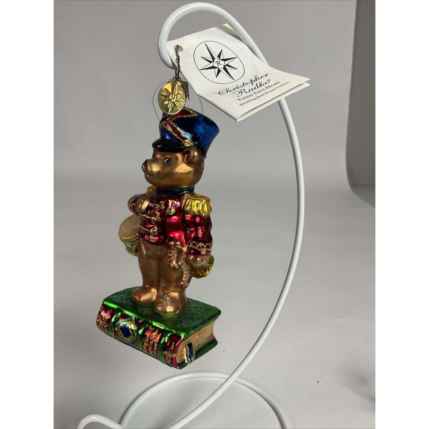 Christopher Radko "Teddy True Heart" Teddy Drummer Ornaments 2003