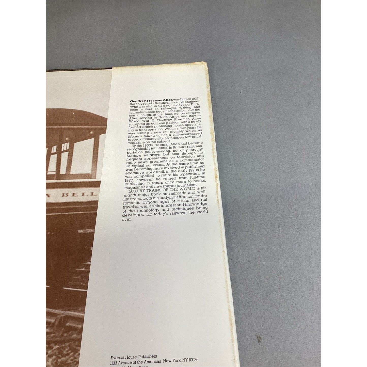 Luxury Trains of The World by G Freeman Allen 1979 (HC/DJ) - Illustrated