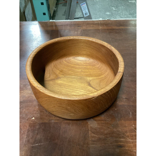 Vintage MCM Teakwood Bowl - Made In Thailand- 4x10”