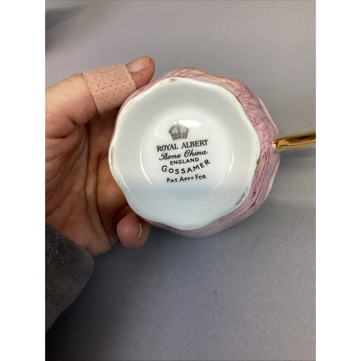 11 Pc Royal Albert Gossamer England Cups, Saucer Snack, Luncheon Plates