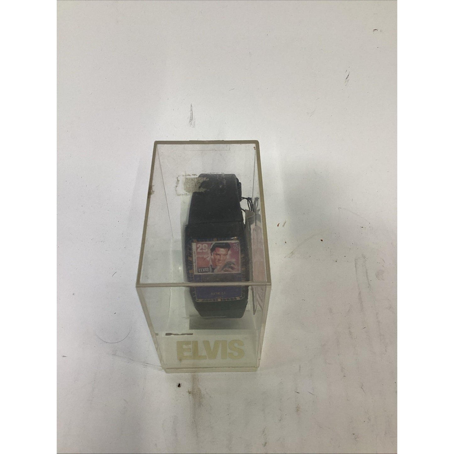 Vintage ELVIS PRESLEY STAMP Digital WATCH New In Box By KORAL 1992