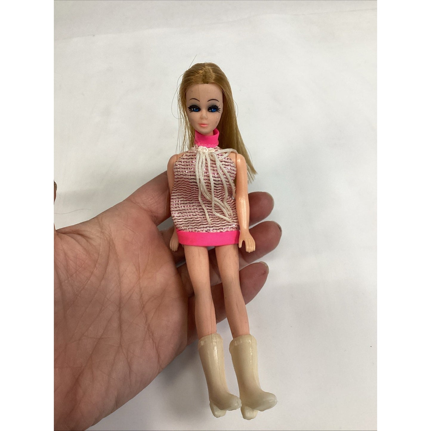 Vintage 70’s Topper Dancing Dawn Doll in Original Pussycat Mini Dress
