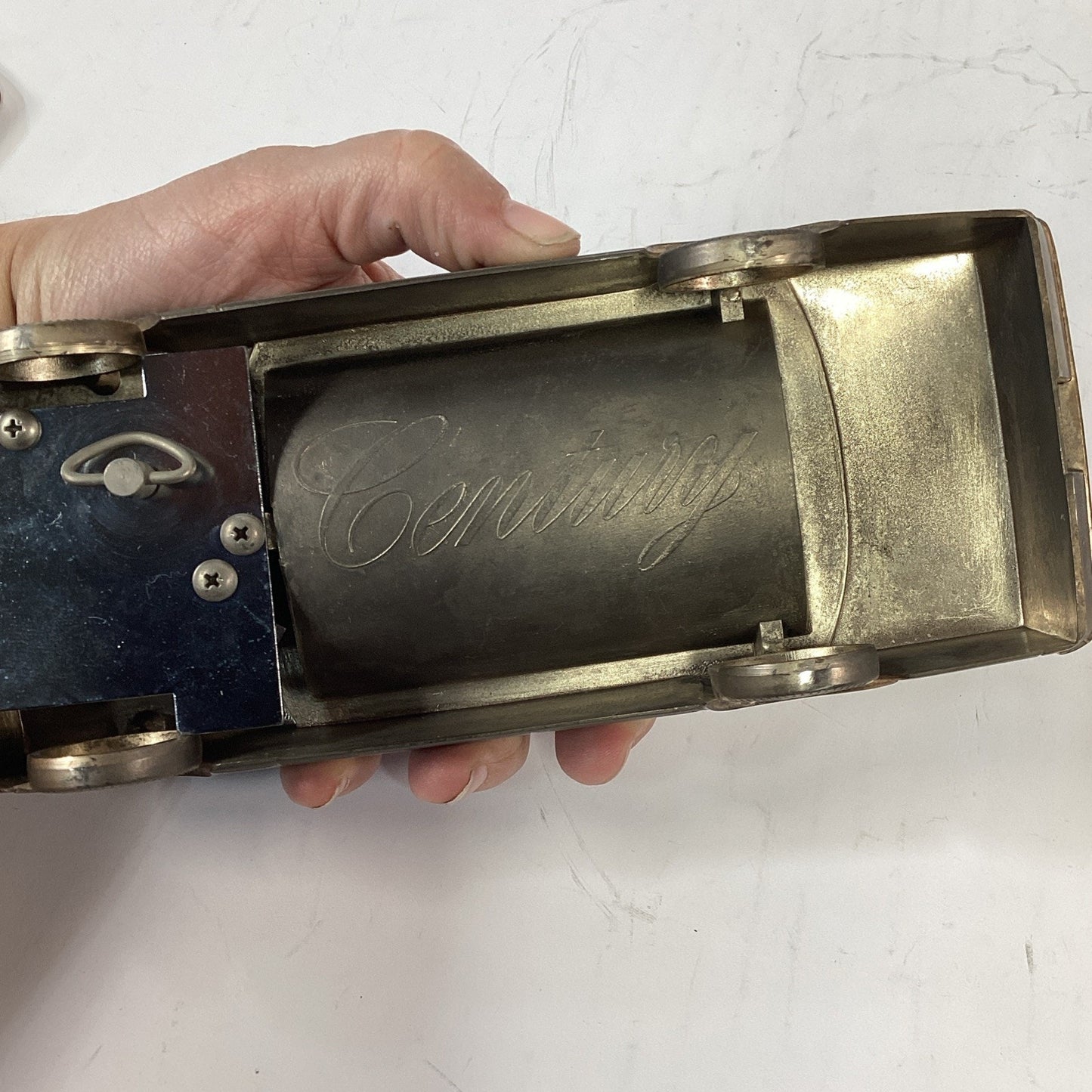 Vintage Toyota Century Brass Cigarette Case with Music Box